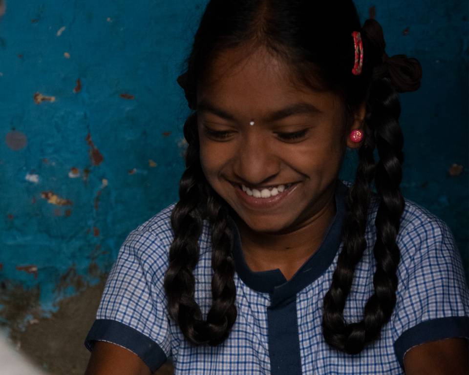 Indhu from India A girl laughing