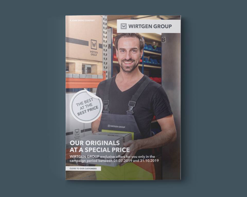 Promotion flyer for spare parts Promotion flyer for spare parts of the WIRTGEN GROUP – cover