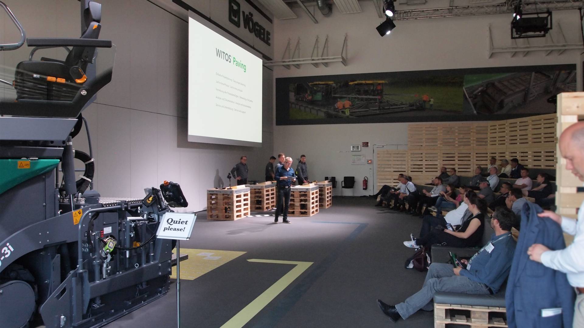 Vögele Messestand Blick auf den Vögele Messestand